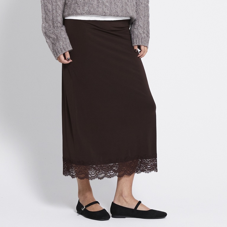 Midi skirt "Peyton" Brown
